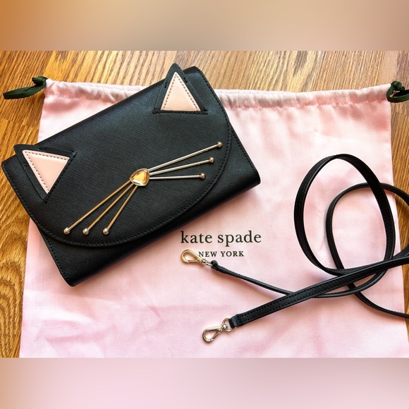 Kate Spade Jazz Things up Cat Winni crossbody or shoulder bag/wallet/clutch - Picture 7 of 17